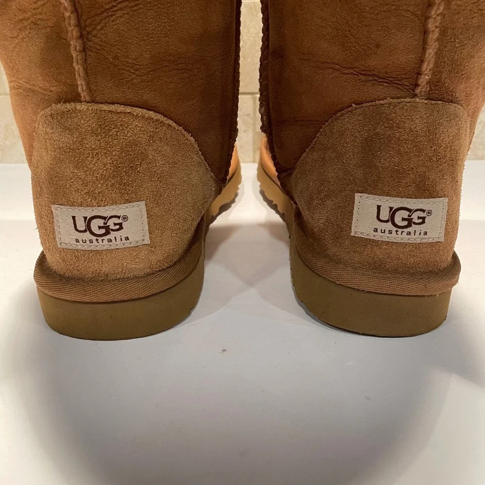 UGG Australia Classic Tall II Chestnut Brown Suede Sheepskin Boots 5815 Womens 9